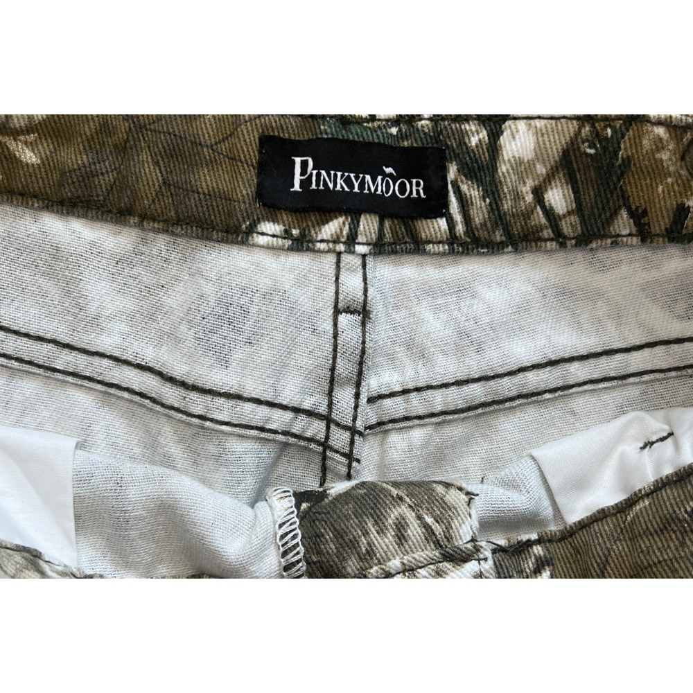 Camo Cargo Pants Womens Small Camouflage Utility Pants Military Streetwear Y2K - Picture 3 of 4